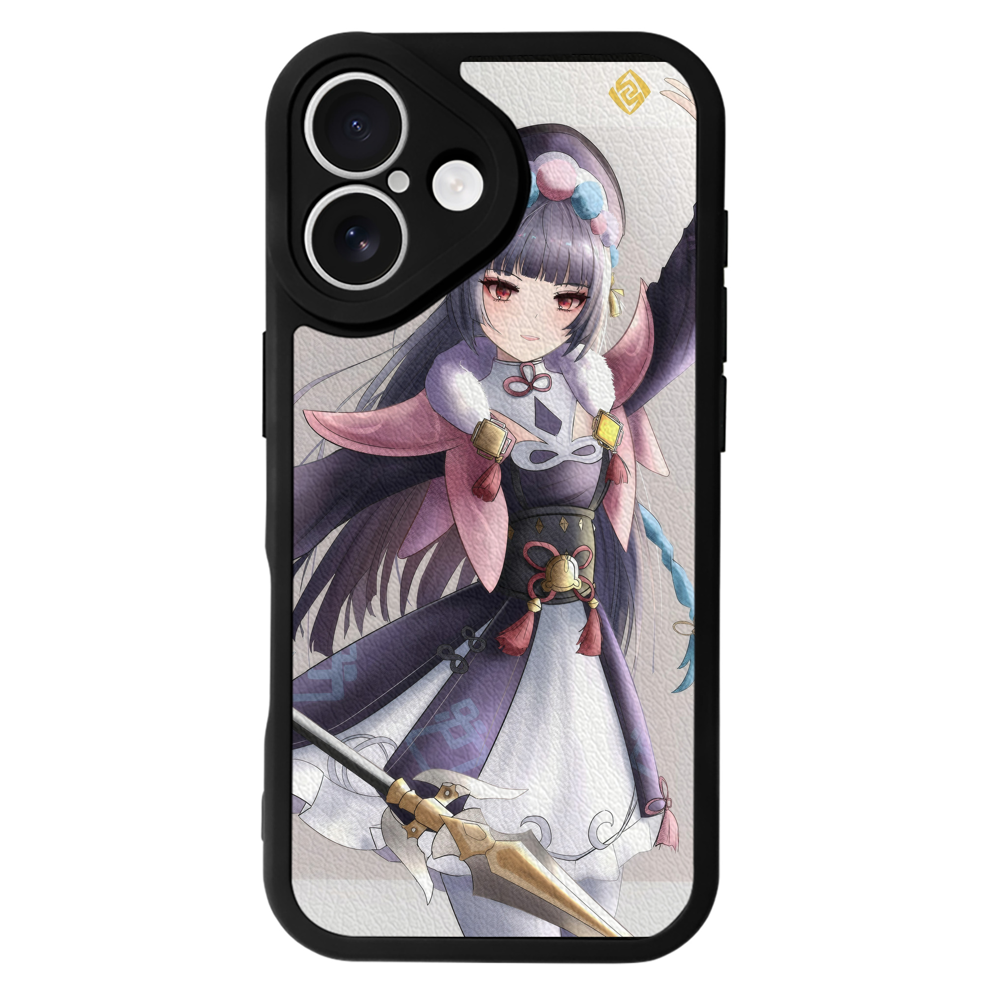 げんし神 genshin 【iPhone 16シリーズ対応】シリコンスマホケース（レザー調） 材質：シリコン
